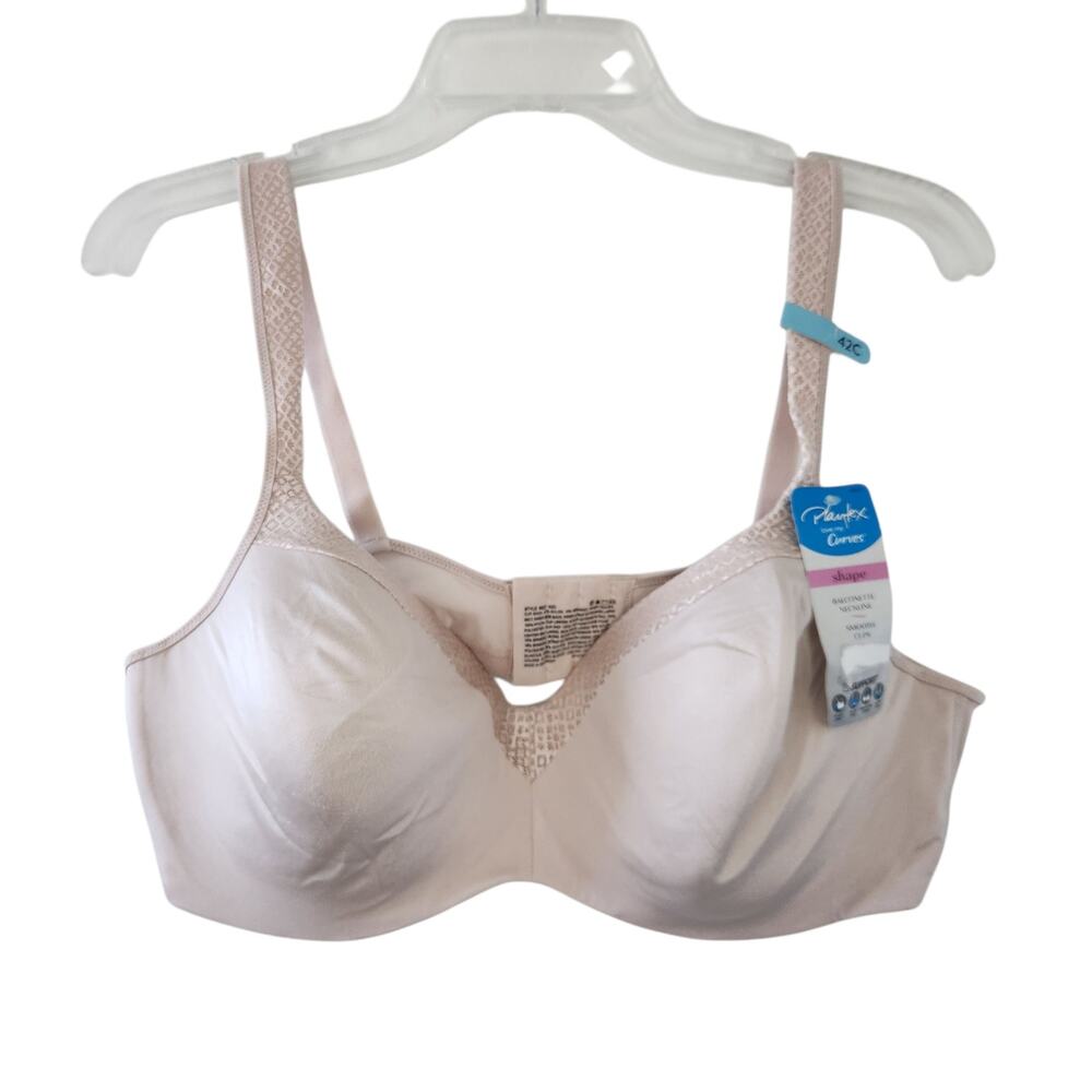 New Playtex Love MY Curves Balconette Bra 42C Beige MSRP $42